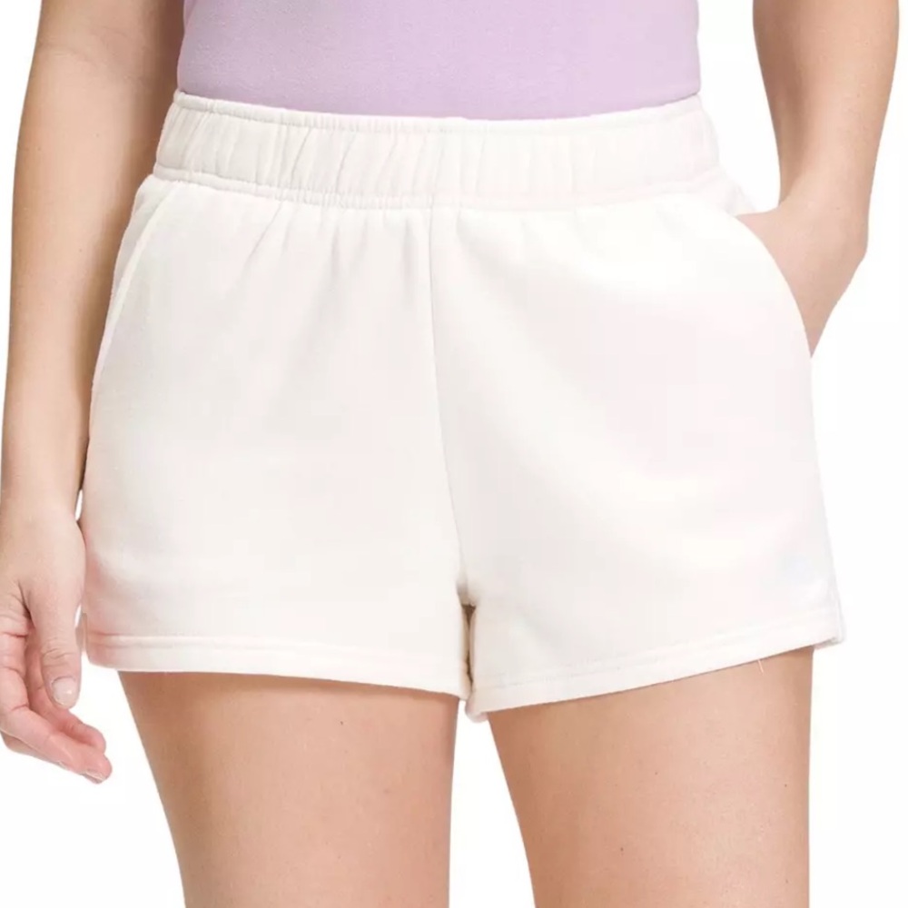 NWT Women’s North Face Half Dome Fleece Short in White Dune- size XXL